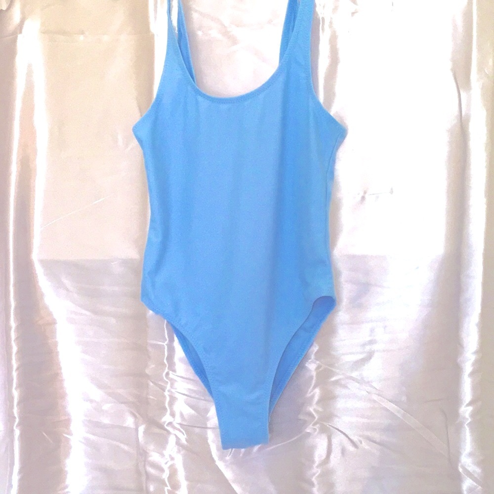 Baby blue swimsuit